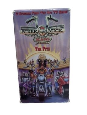 6/$15 Biker Mice from Mars – “The Pits” VHS (1994) 🐭🏍️ Vintage Cartoon Classic